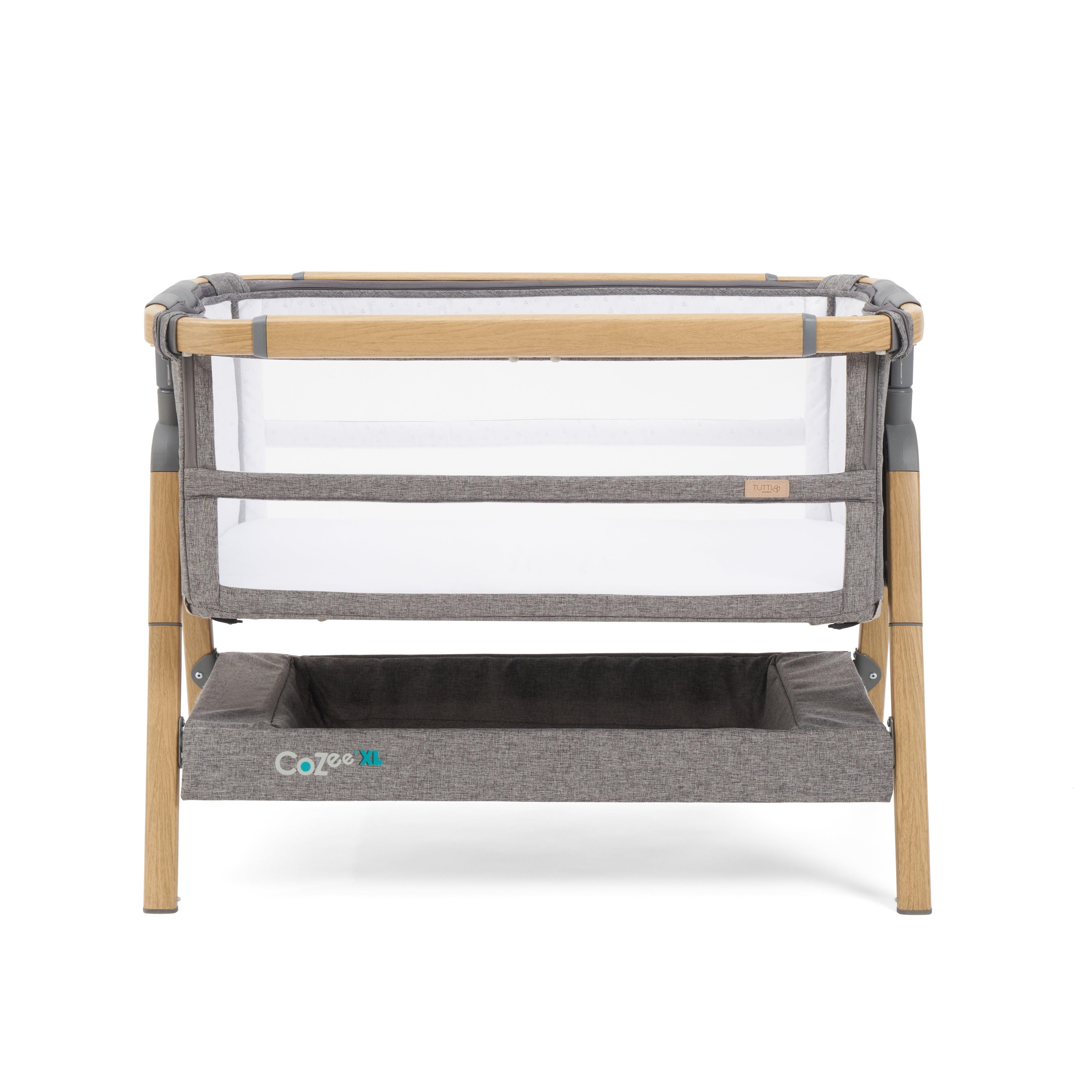 Tutti Bambini XL CoZee Bedside Crib & Cot | The Nest Attachment Parenting Hub