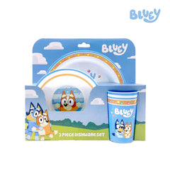 Totsafe Bluey & Bingo 3D Buddy 3-Piece Dishware Set