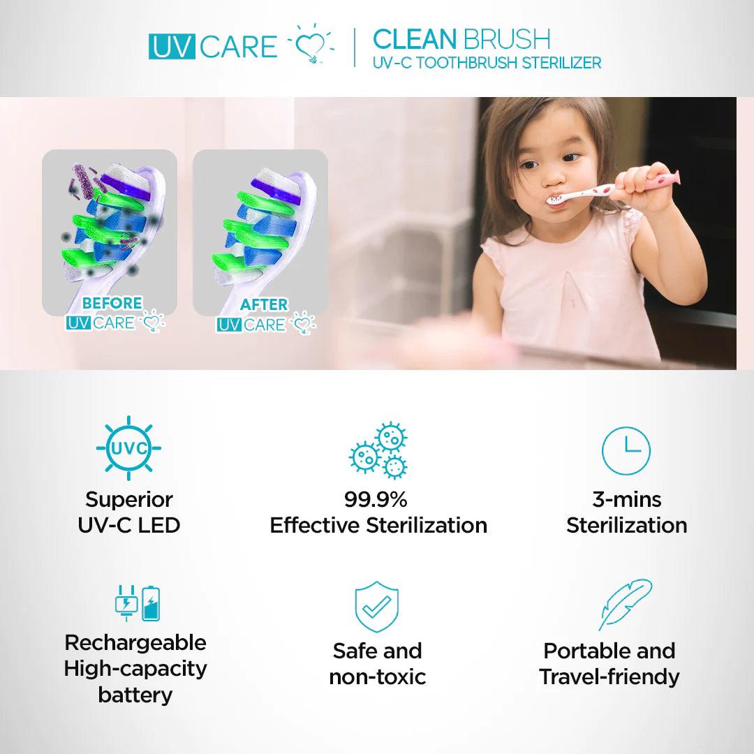 UV Care Clean Brush UVC Toothbrush Sterilizer | The Nest Attachment Parenting Hub