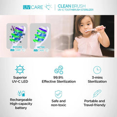UV Care Clean Brush UVC Toothbrush Sterilizer | The Nest Attachment Parenting Hub