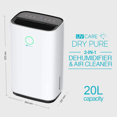 UV Care Dry Pure 2-In-1 Dehumidifier & Air Cleaner (20L) | The Nest Attachment Parenting Hub