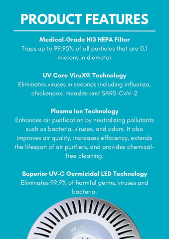 UV Care Pure Air Portable Air Purifier (H13 Filters) | The Nest Attachment Parenting Hub