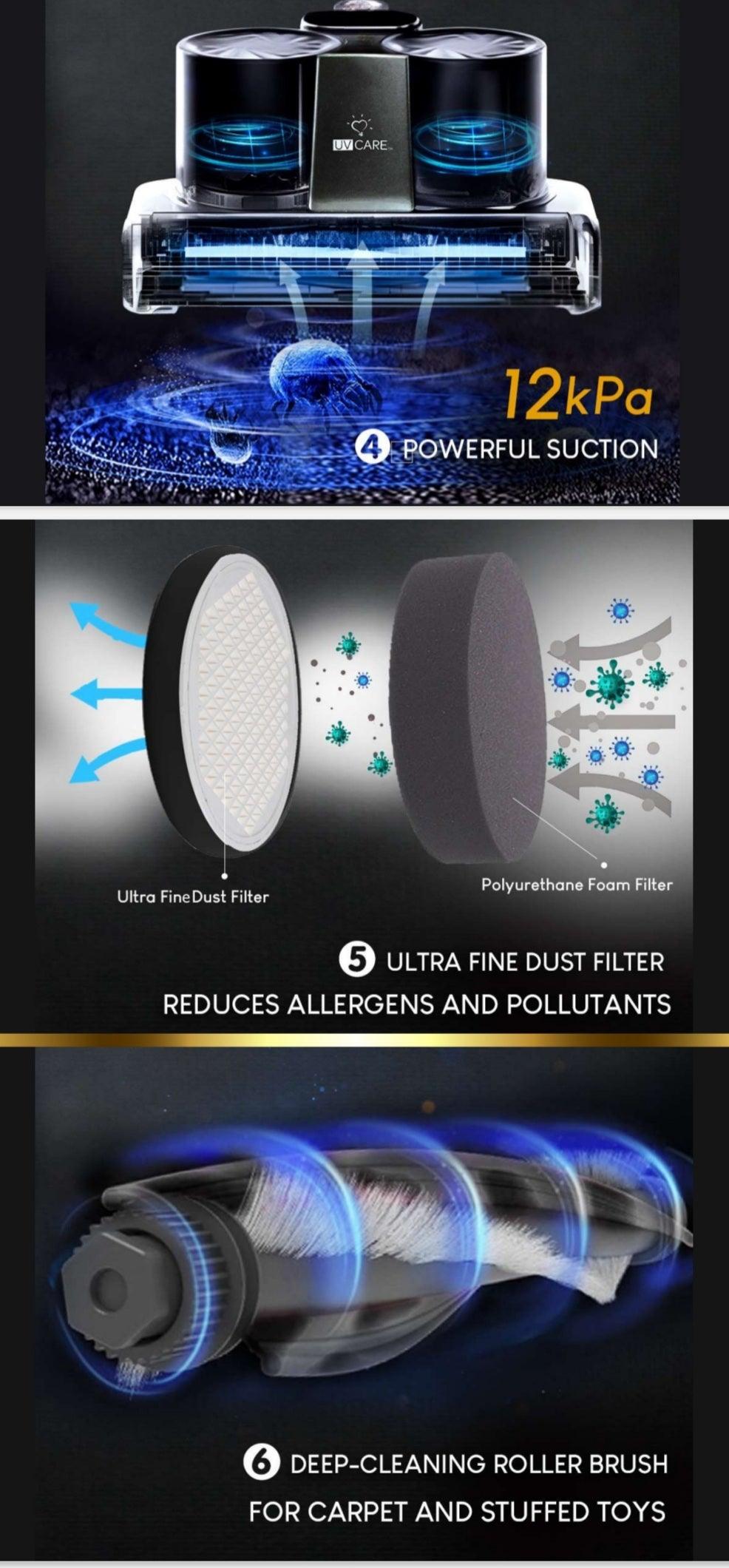 UV Care Ultra Clean Super Power UV-C Vacuum | The Nest Attachment Parenting Hub