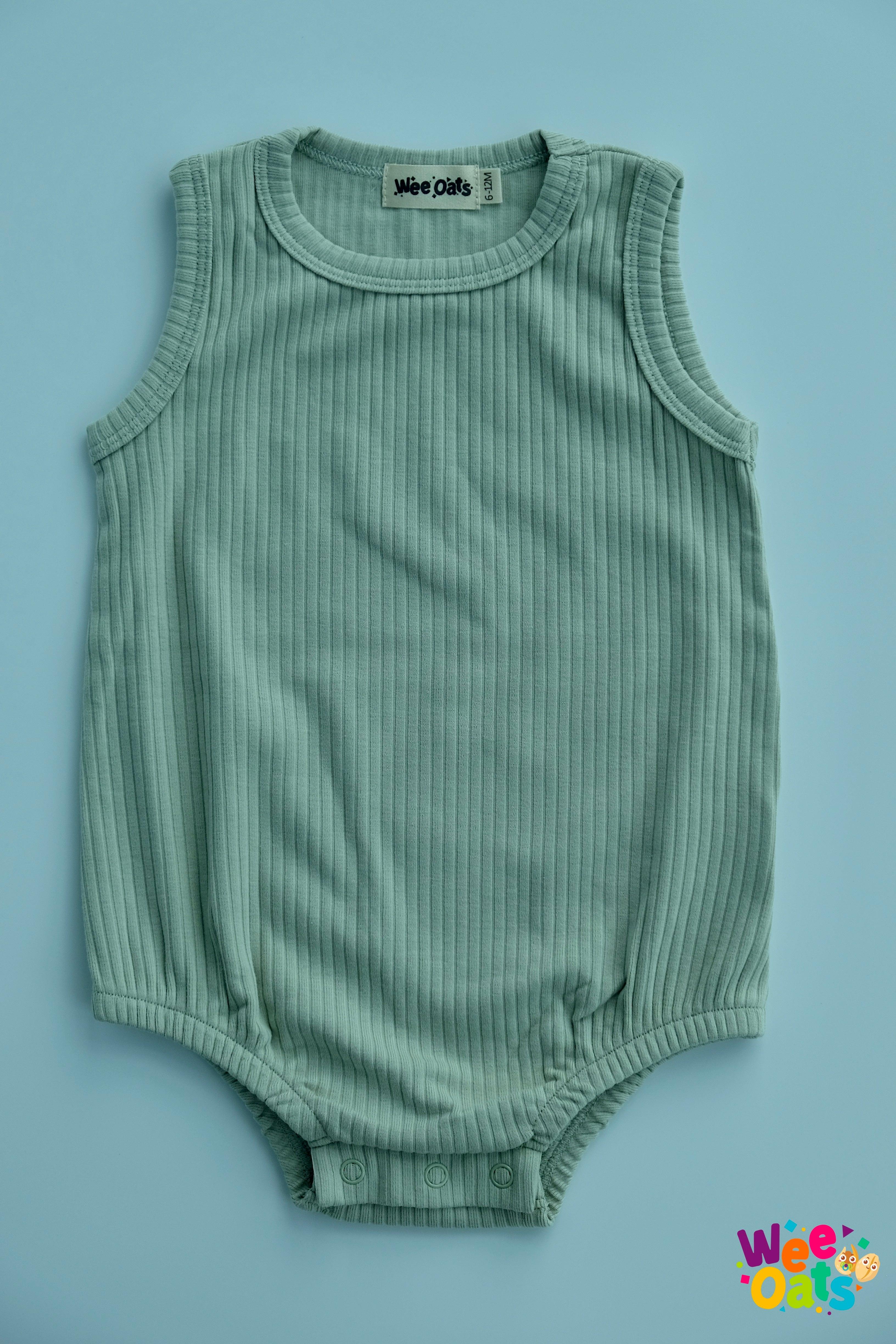 Wee Oats Chia Organic Cotton Sleeveless Bodysuit | The Nest Attachment Parenting Hub