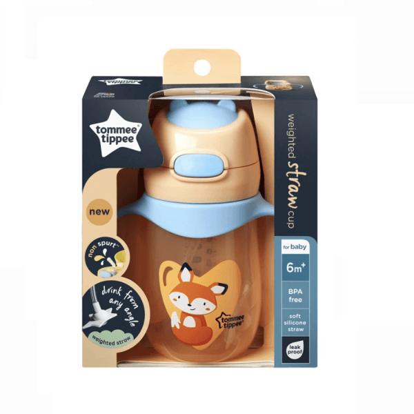 Tommee Tippee Weighted Straw Cup 2 Handle 240ml 6m+ | The Nest Attachment Parenting Hub