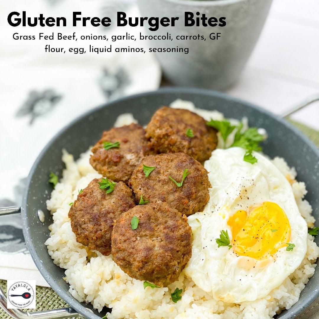 Yaya Lola Gluten Free Burger Bites (1 dozen) | The Nest Attachment Parenting Hub