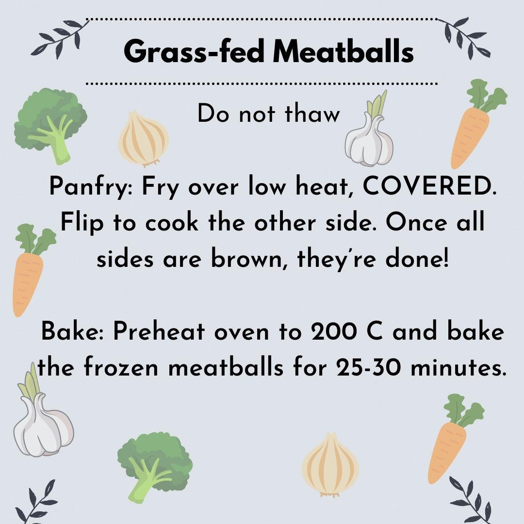 Yaya Lola Grass-fed Meatballs (1 dozen 480g) | The Nest Attachment Parenting Hub