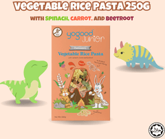 Yogood Junior Pastasaurus Vegetable Rice Pasta 250g | The Nest Attachment Parenting Hub