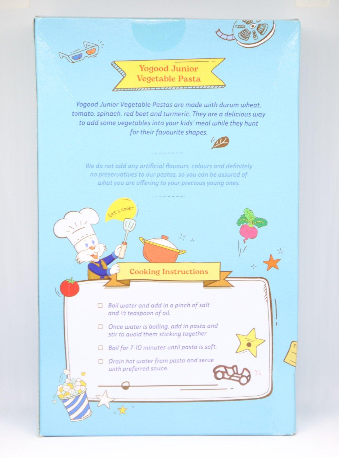 Yogood Junior Vegetable Pasta - Vroom Vroom | The Nest Attachment Parenting Hub