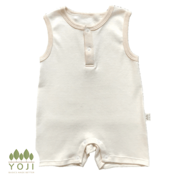 Yoji Play Suit Green Stripes | The Nest Attachment Parenting Hub