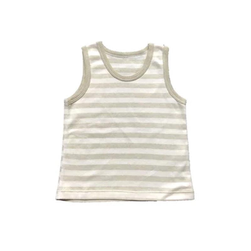 Yoji Sando and Shorts Set Green Striped | The Nest Attachment Parenting Hub