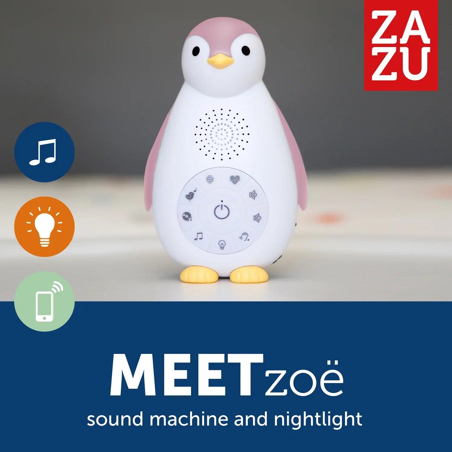 Zazu Sound Machine Zoe the Penguin | The Nest Attachment Parenting Hub