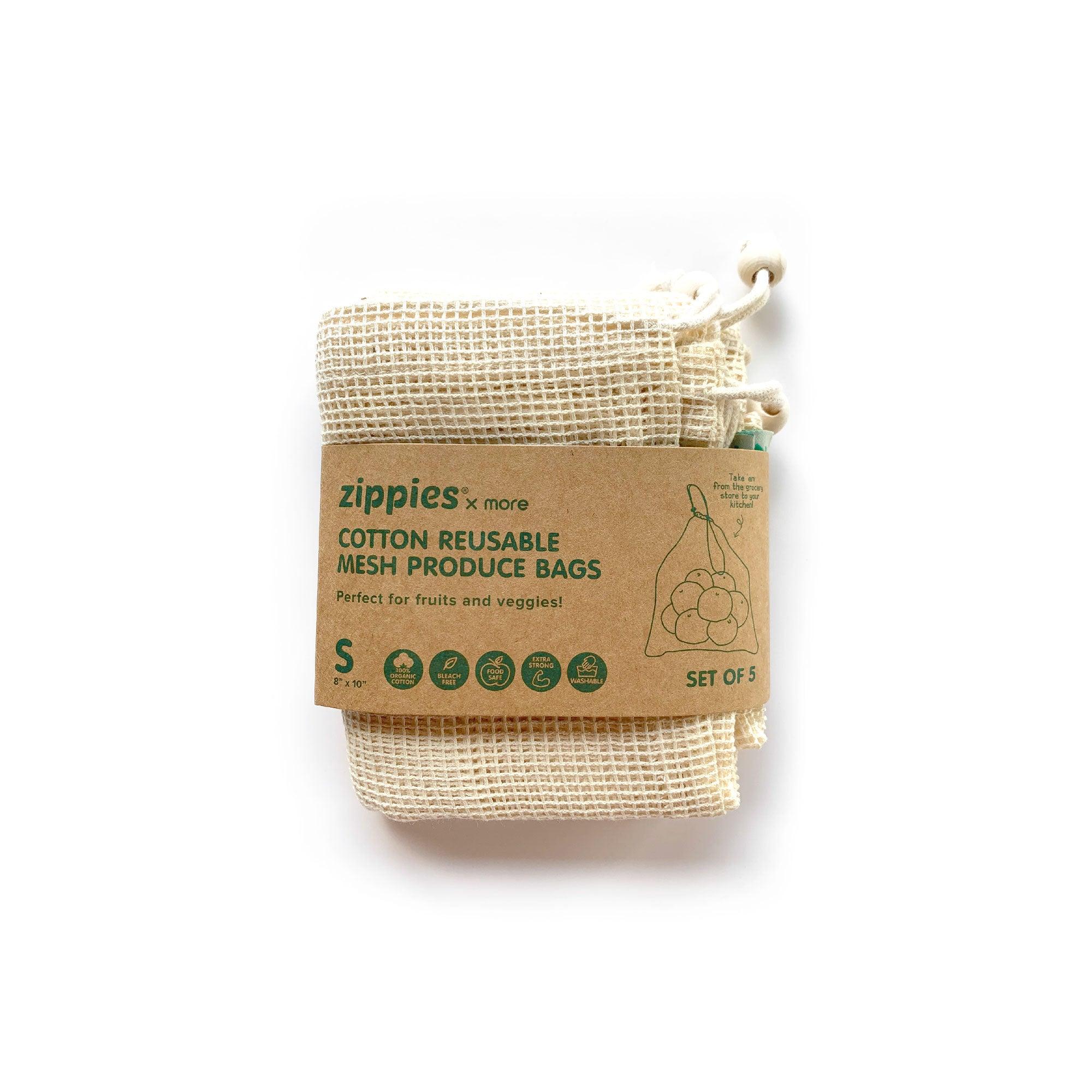 Zippies Cotton Mesh Produce Bags 5's | The Nest Attachment Parenting Hub