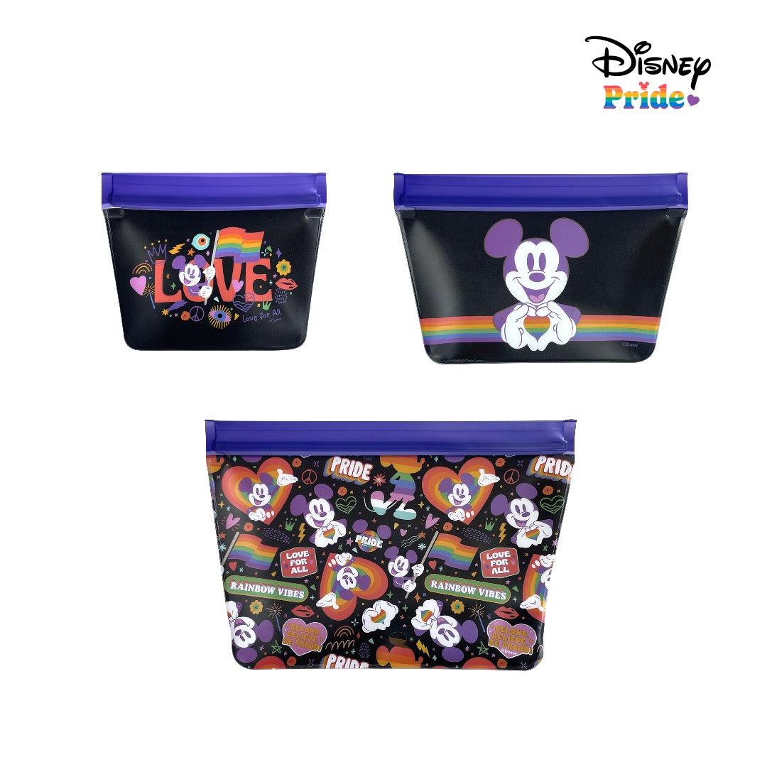 Zippies Lab Disney Pride Standup Storage Bags 3pc Set | The Nest Attachment Parenting Hub