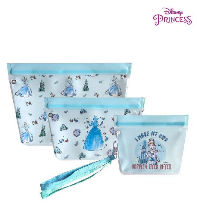 Zippies Lab Disney Princess Dream It 3pc Standup Pouch Set with Detachable Strap | The Nest Attachment Parenting Hub