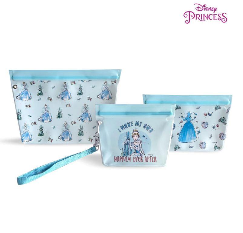Zippies Lab Disney Princess Dream It 3pc Standup Pouch Set with Detachable Strap | The Nest Attachment Parenting Hub