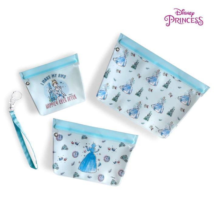 Zippies Lab Disney Princess Dream It 3pc Standup Pouch Set with Detachable Strap | The Nest Attachment Parenting Hub
