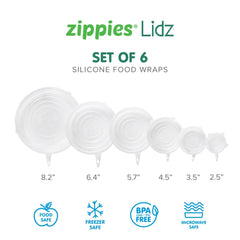 Zippies Lids Reusable Silicone Stretch Lids | The Nest Attachment Parenting Hub