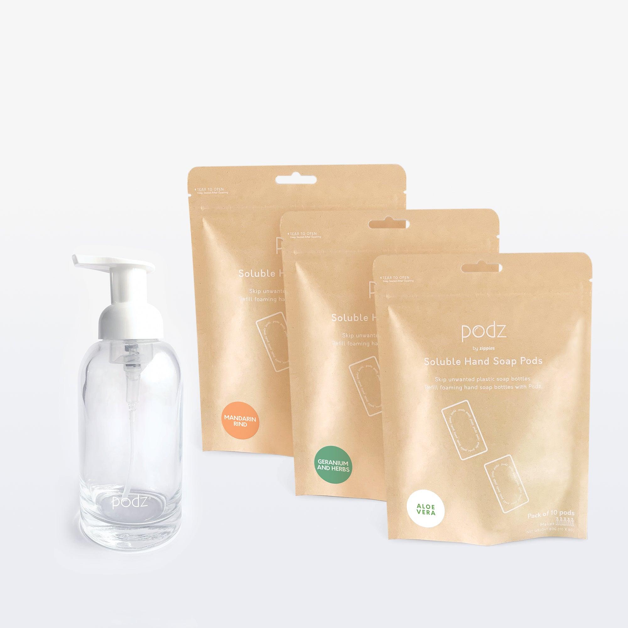 Zippies Podz Trio Bundle - 30 Podz with Free Forever Bottle | The Nest Attachment Parenting Hub