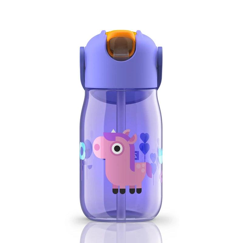 Zoku Kids Flip Straw Bottle 400ml | The Nest Attachment Parenting Hub