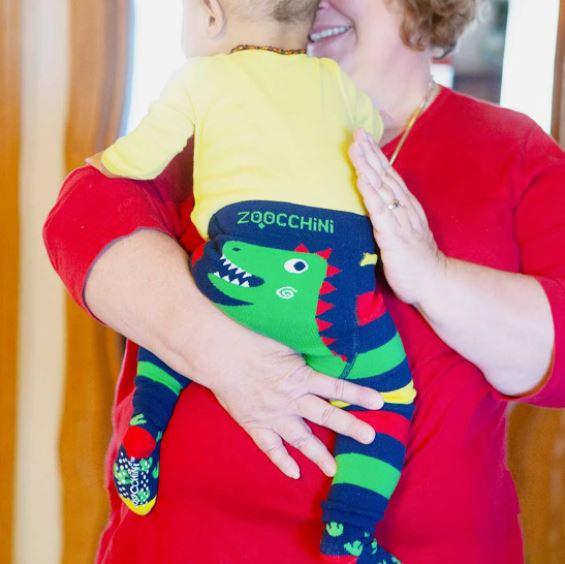 Zoocchini Grip+Easy Comfort Crawler Legging & Sock Set - 12-18M | The Nest Attachment Parenting Hub