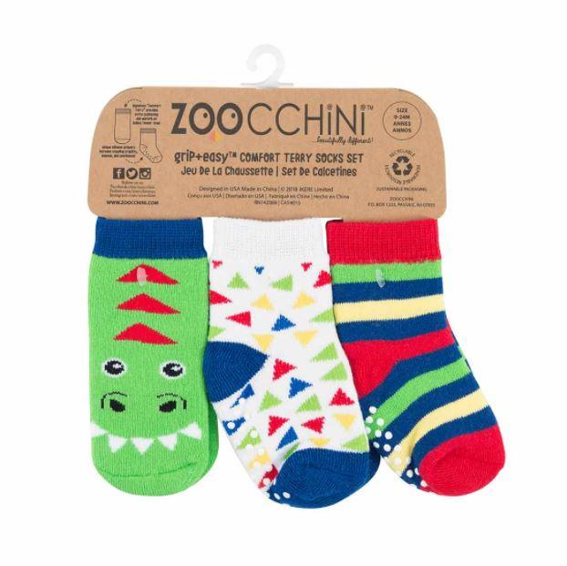 Zoocchini Three Piece Comfort Terry Socks Set | The Nest Attachment Parenting Hub