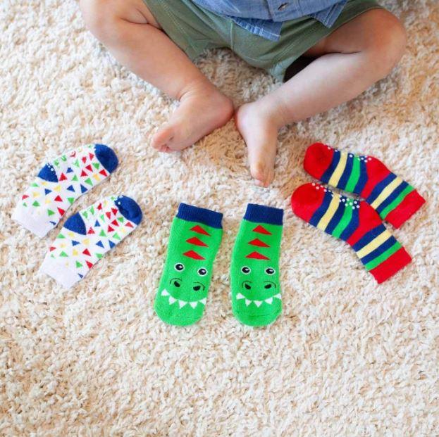 Zoocchini Three Piece Comfort Terry Socks Set | The Nest Attachment Parenting Hub