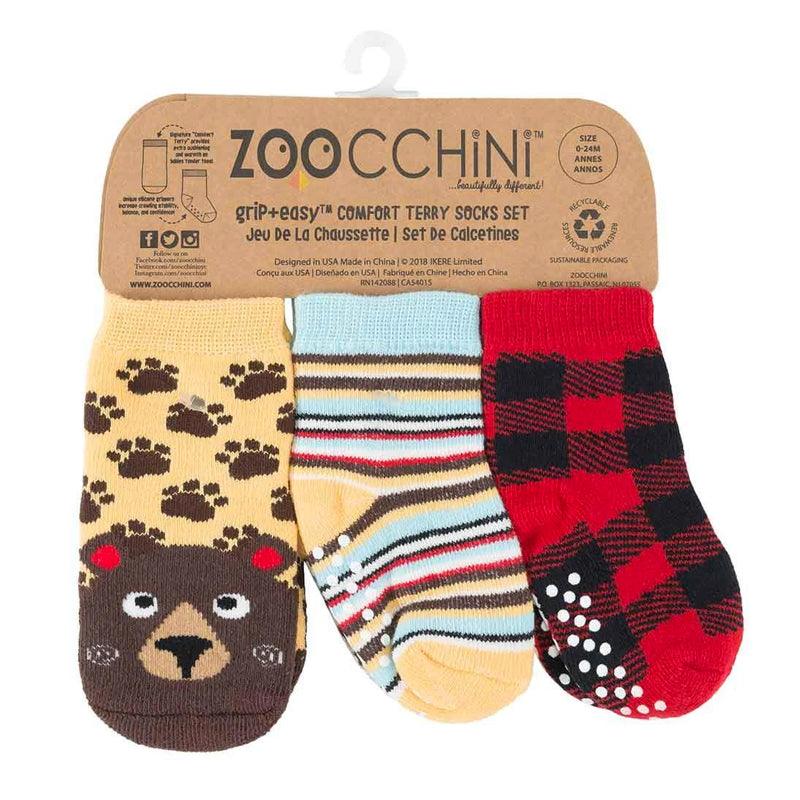 Zoocchini Three Piece Comfort Terry Socks Set | The Nest Attachment Parenting Hub