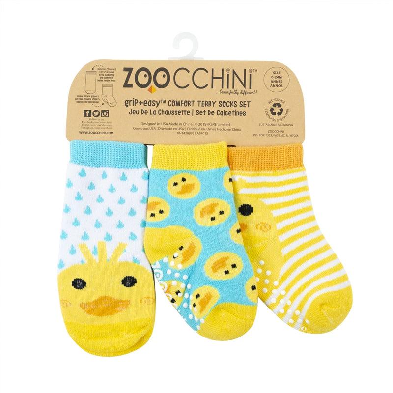 Zoocchini Three Piece Comfort Terry Socks Set | The Nest Attachment Parenting Hub