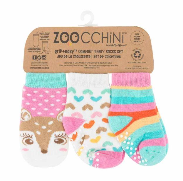 Zoocchini Three Piece Comfort Terry Socks Set | The Nest Attachment Parenting Hub