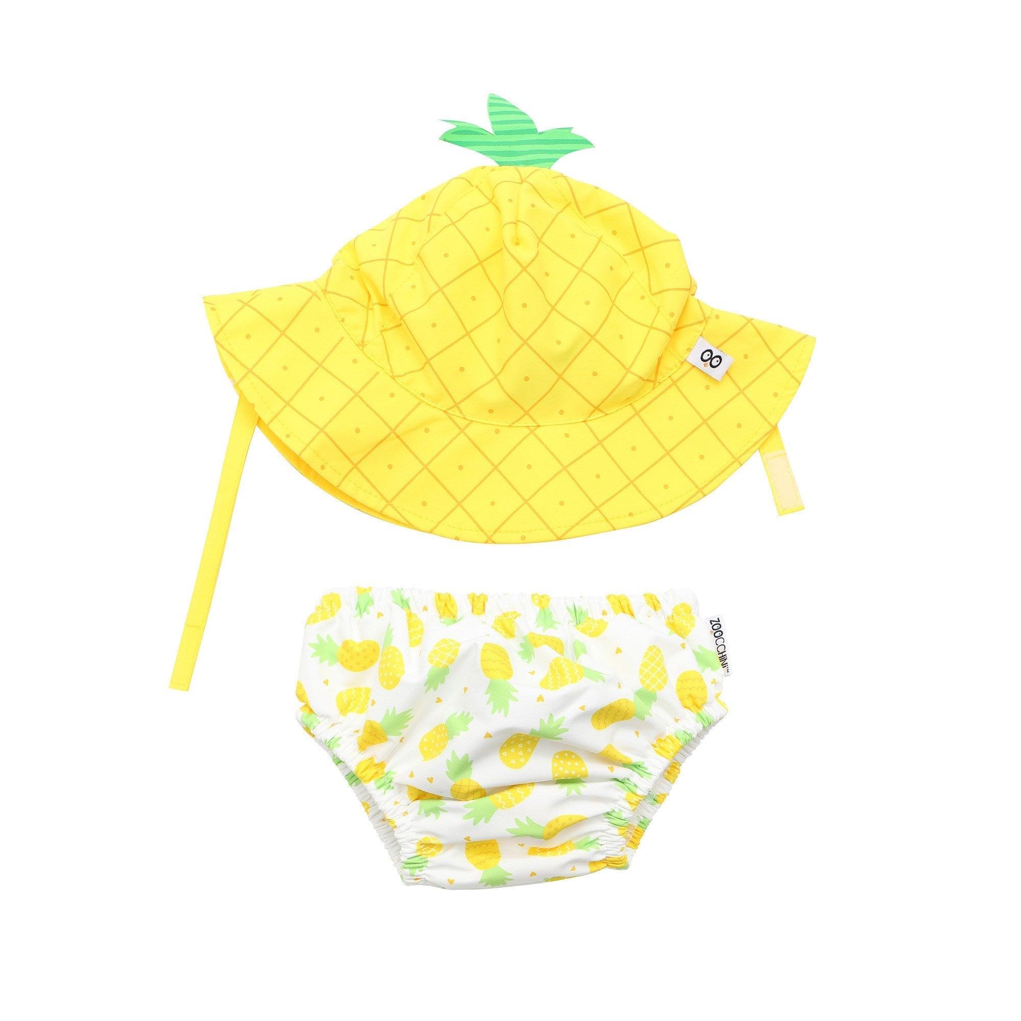 Zoocchini UPF50+ Baby Swim Diaper & Sun Hat Set (6-12 months) | The Nest Attachment Parenting Hub