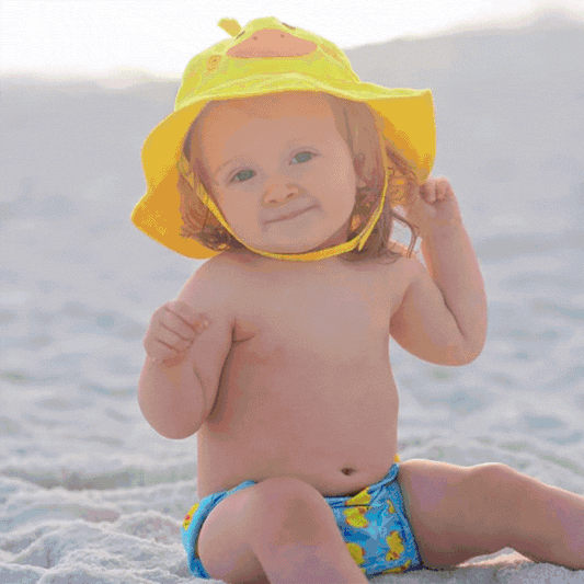 Zoocchini UPF50+ Baby Swim Diaper & Sun Hat Set (Large 12-24months) | The Nest Attachment Parenting Hub