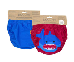 Zoocchini UPF50 Swim Diaper Set of 2 (Baby/Toddler) - Sherman the Shark | The Nest Attachment Parenting Hub