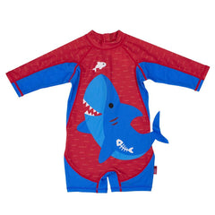 Zoocchini UPF50 Swimsuit (Baby/Toddler) - Sherman the Shark | The Nest Attachment Parenting Hub