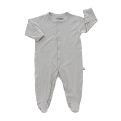 Bamberry Baby Footed Romper Storm Grey | The Nest Attachment Parenting Hub