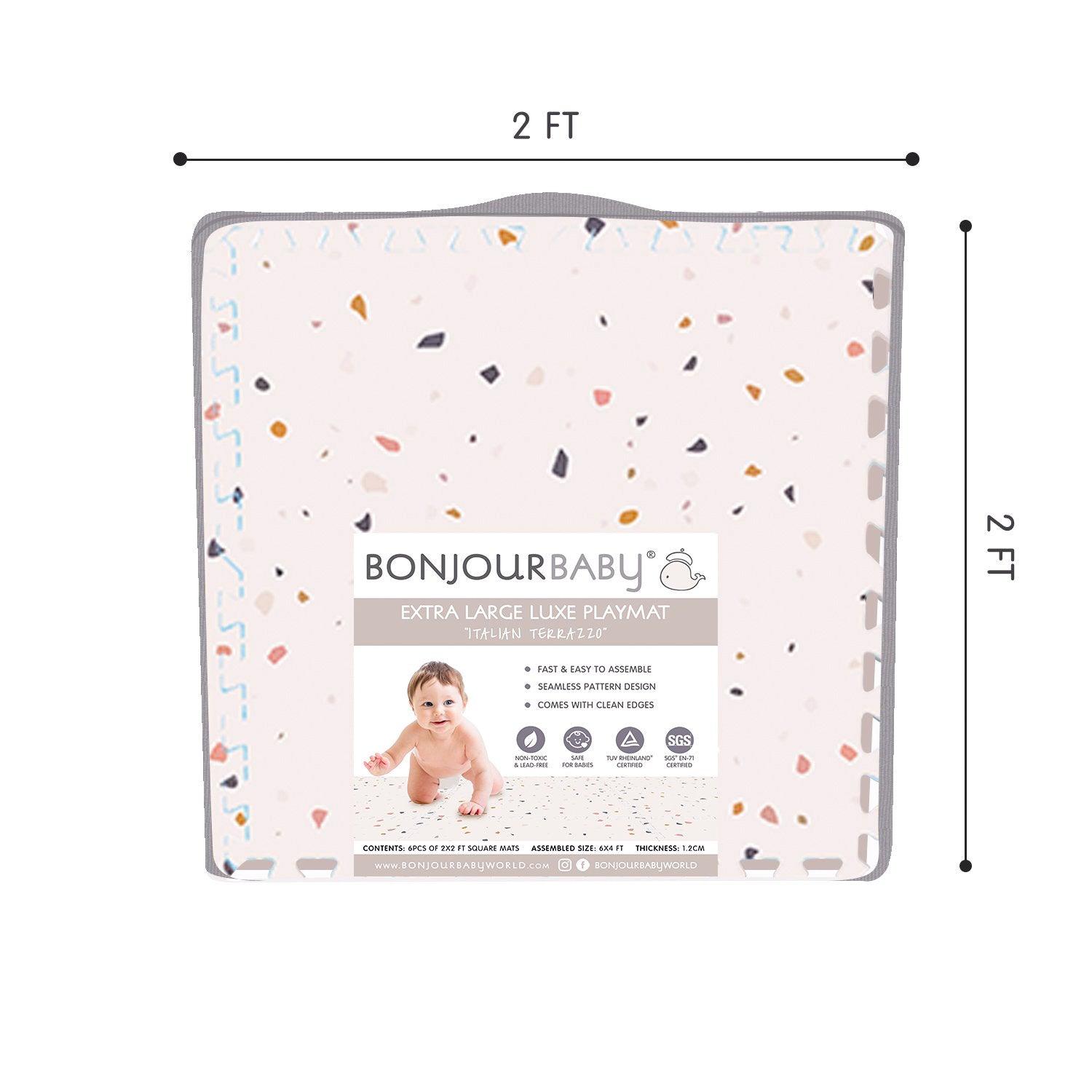 Bonjour Baby Extra Large Luxe Playmat (Italian Terrazzo) | The Nest Attachment Parenting Hub