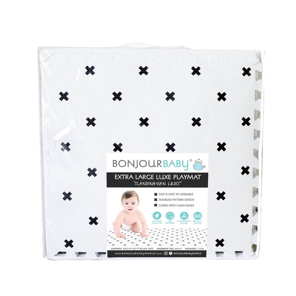 Bonjour Baby Extra Large Luxe Playmat (Scandinavian Cross) | The Nest Attachment Parenting Hub