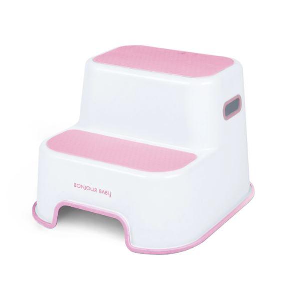 Bonjour Baby Non-Skid Step Stool Pink | The Nest Attachment Parenting Hub