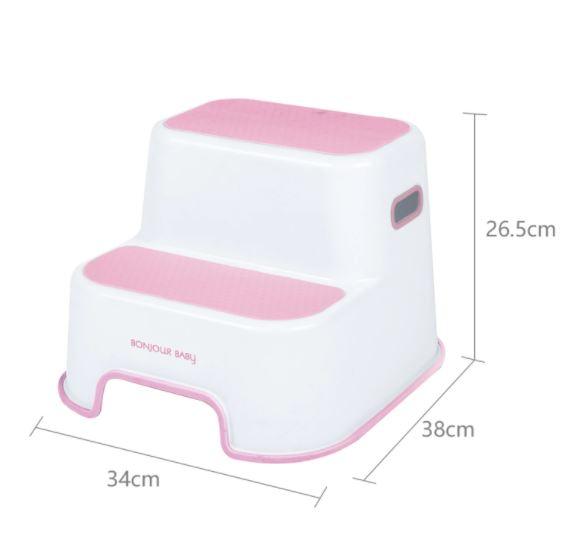 Bonjour Baby Non-Skid Step Stool Pink | The Nest Attachment Parenting Hub