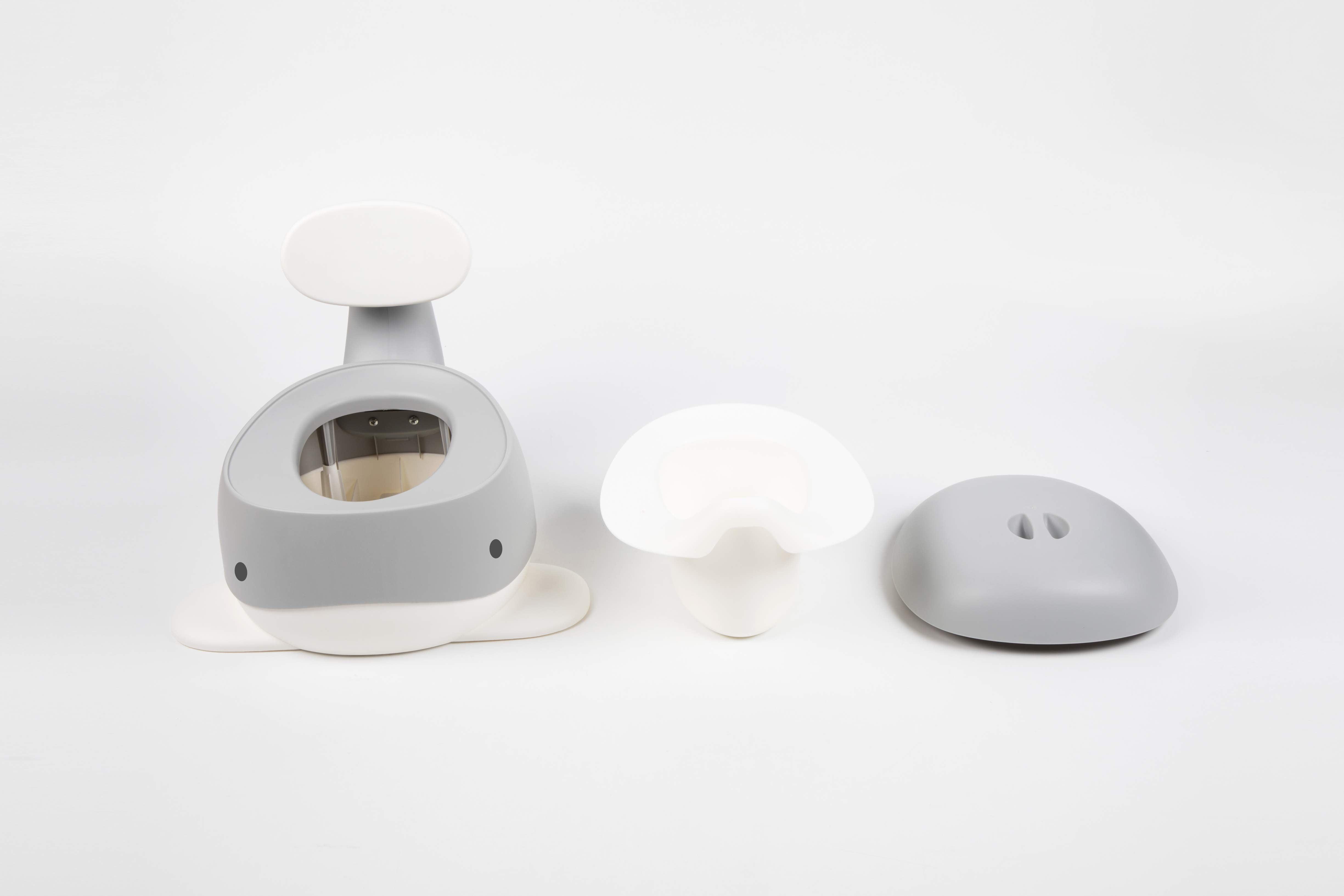 Bonjour Baby Whale Potty Gray | The Nest Attachment Parenting Hub
