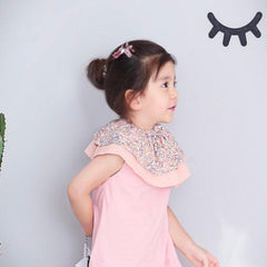 Borny Rolling Bibs | Pink Flowers | The Nest Attachment Parenting Hub