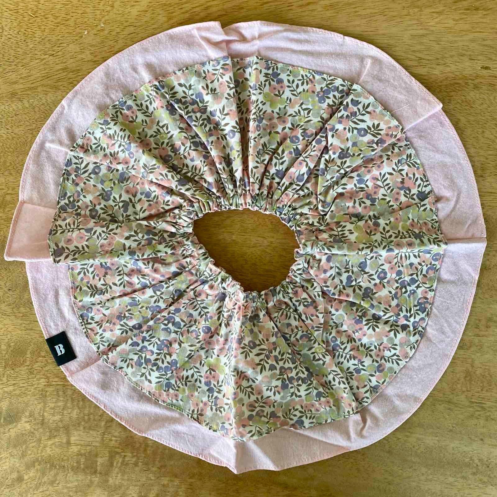 Borny Rolling Bibs | Pink Flowers | The Nest Attachment Parenting Hub