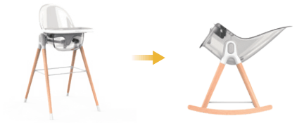 Discover Living Toddler Crystal High Chair Full Set | The Nest Attachment Parenting Hub