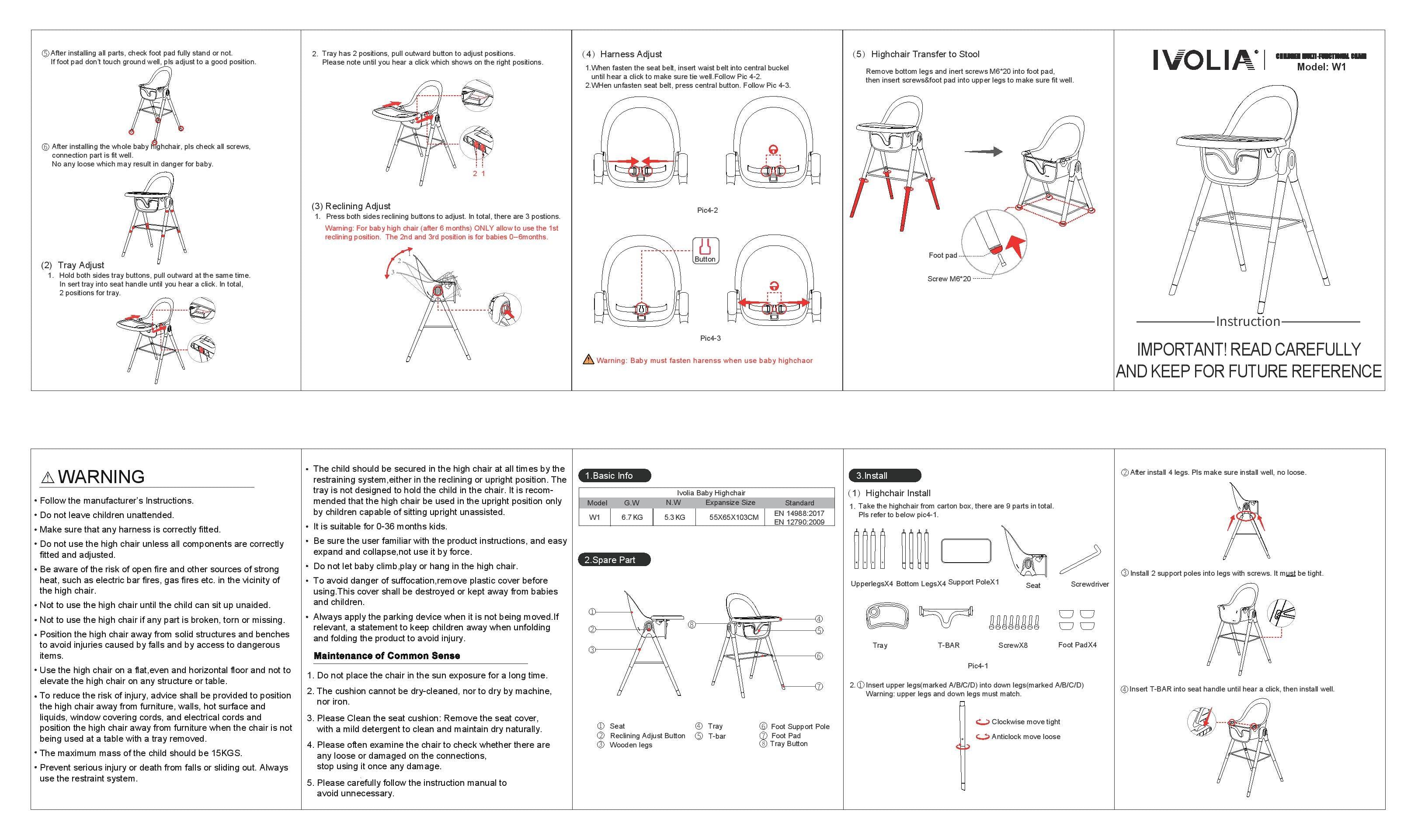 Discover Living Toddler Crystal High Chair Full Set | The Nest Attachment Parenting Hub