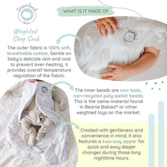 Dreamland Baby Dream Weighted Sleep Swaddle & Sack - Ocean Blue | The Nest Attachment Parenting Hub