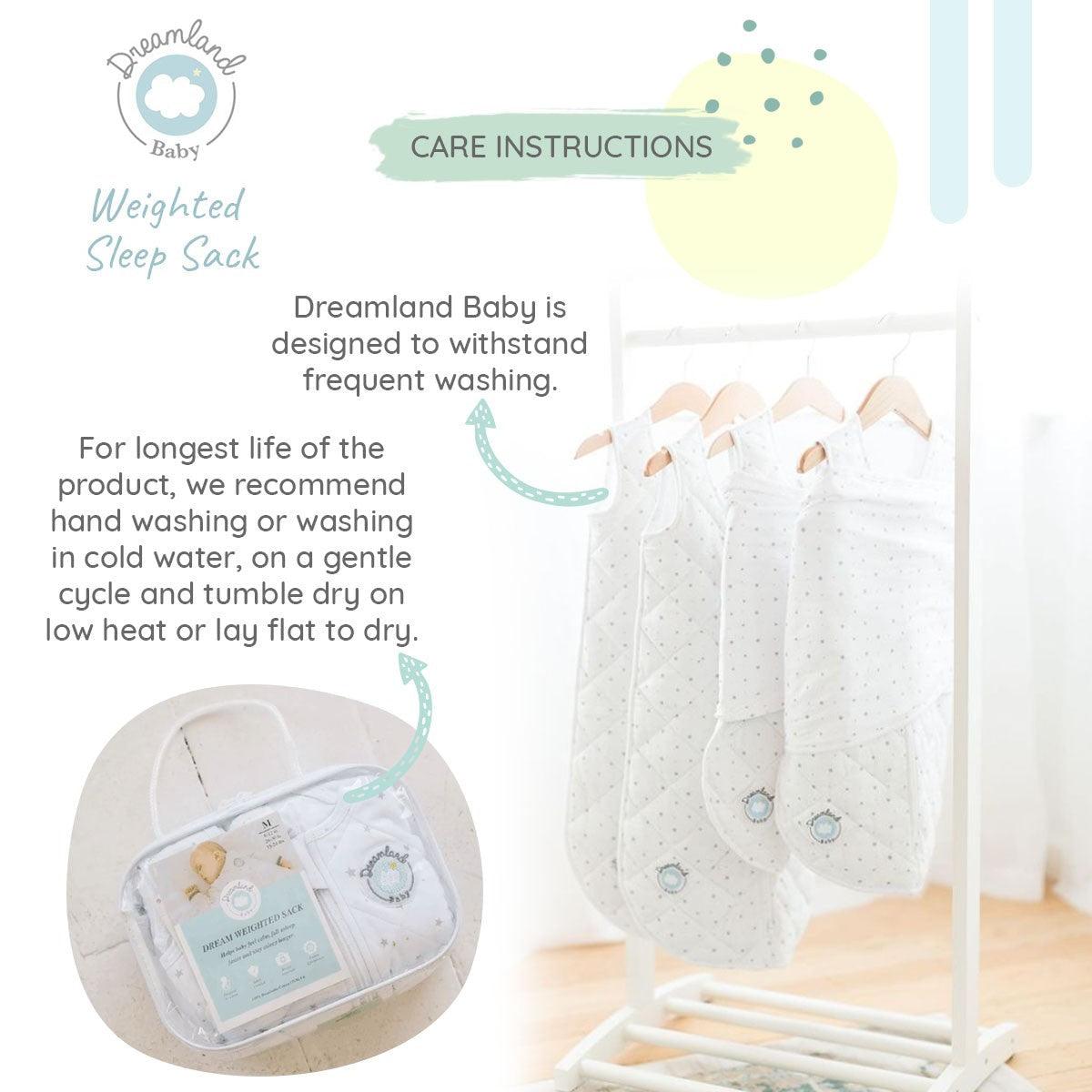 Dreamland Baby Dream Weighted Sleep Swaddle & Sack - Sandy Beach | The Nest Attachment Parenting Hub