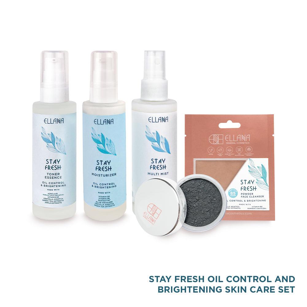 Ellana Minerals Stay Fresh Skin Care Set Controls Oil And Brightens - For Combination To Oily Skin | The Nest Attachment Parenting Hub