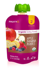 FruityÜ Apple Banana Berries 6m+ | The Nest Attachment Parenting Hub