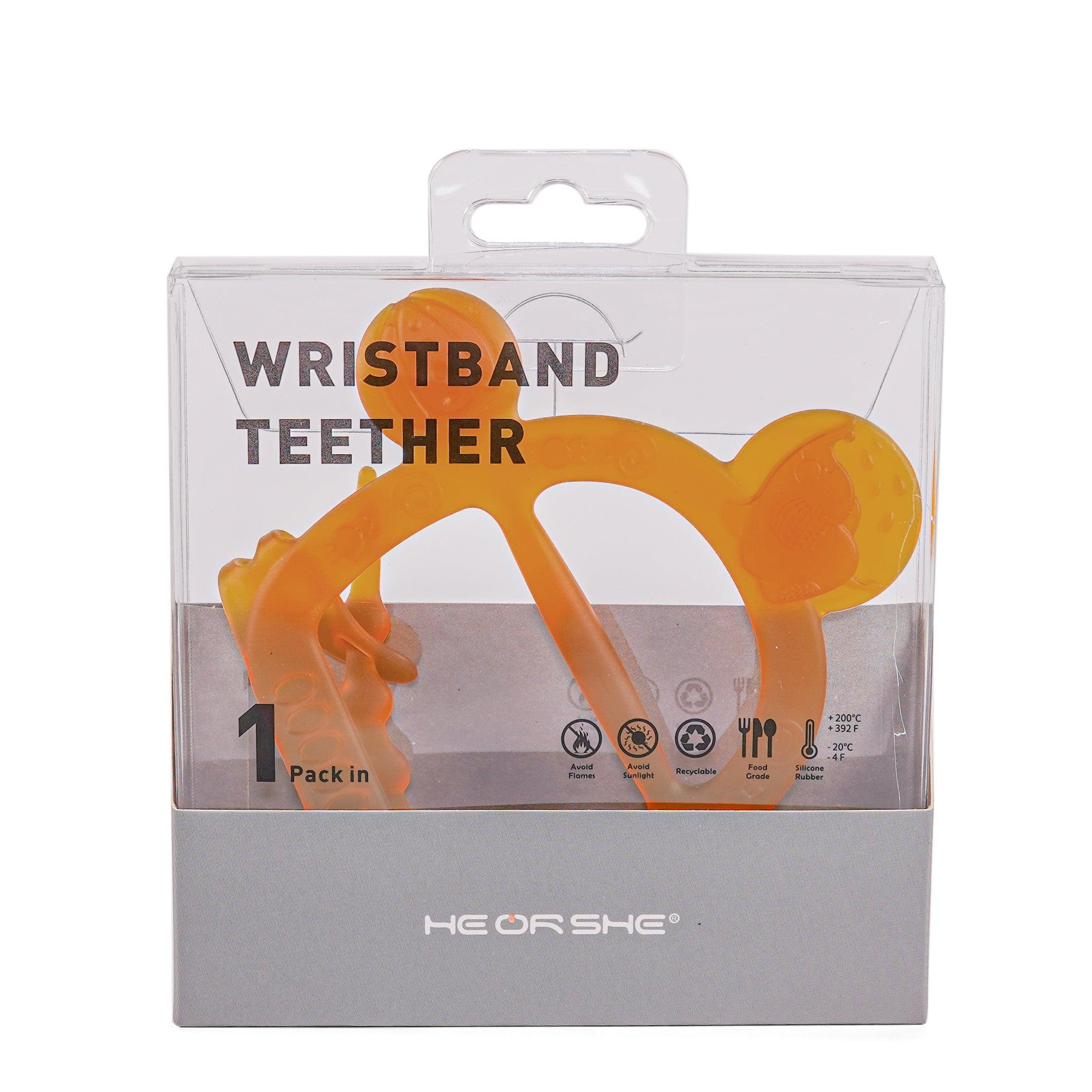 HE OR SHE Wristband Teether | The Nest Attachment Parenting Hub