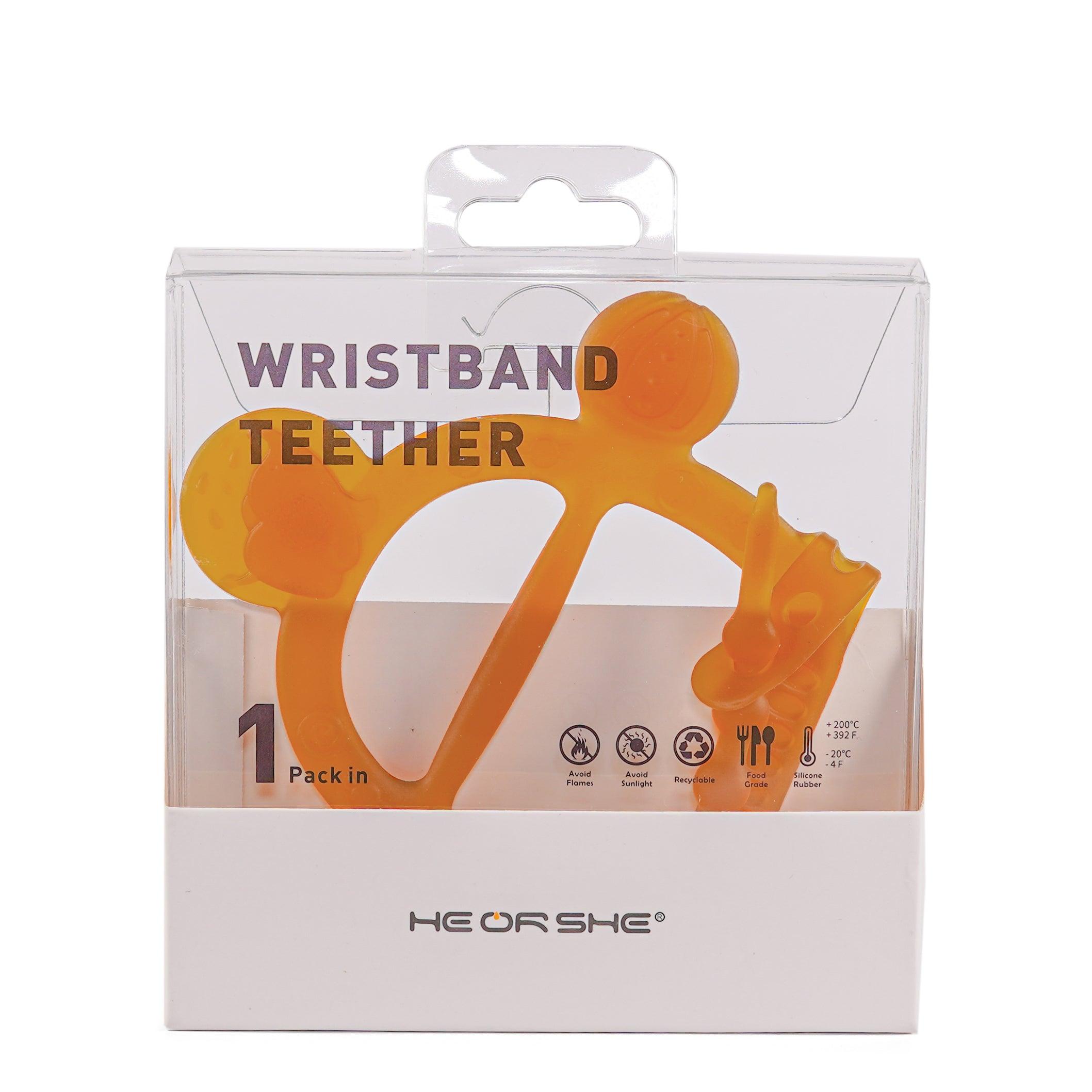 HE OR SHE Wristband Teether | The Nest Attachment Parenting Hub